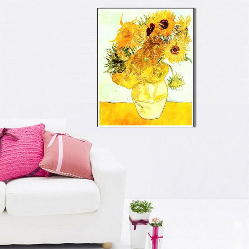 Vincent Van Gogh's Sunflowers Canvas Oil Painting Reproduction | Home Wall Decor